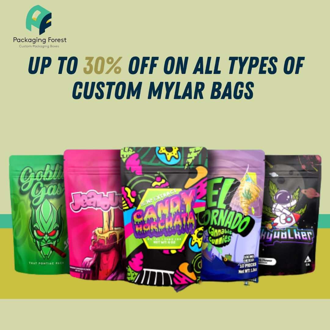 Upto 30% OFF On All Types of Custom Mylar Bags