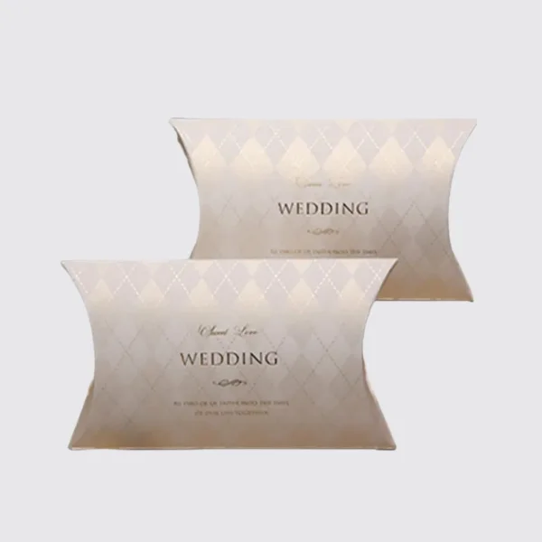 Custom Wedding Gift Pillow Boxes