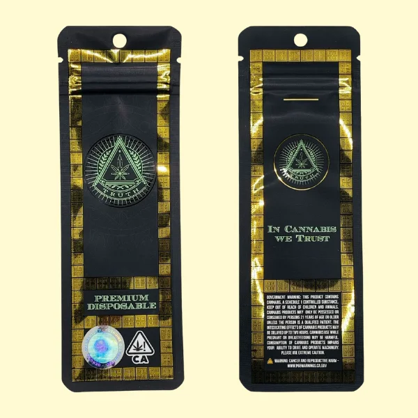 Custom Printed 2.5x6.5” Vape Pen  Mylar Bags