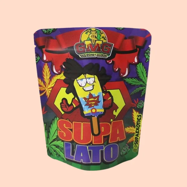 Custom Printed 8x10 x 4" Mylar Bags (1/4 Lb)