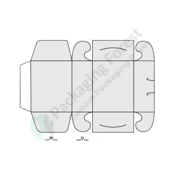 Custom Side Lock Six Corner Side Box Template