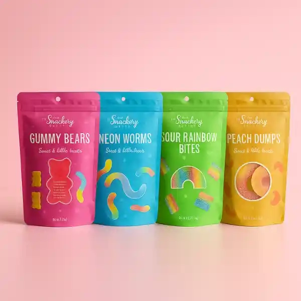 Custom Printed mylar bag 4.5x7x2.5 inches