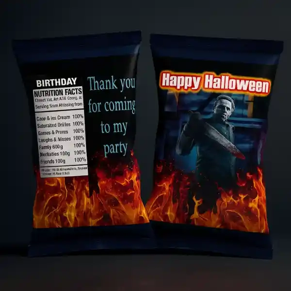 Custom Chips Mylar Bags