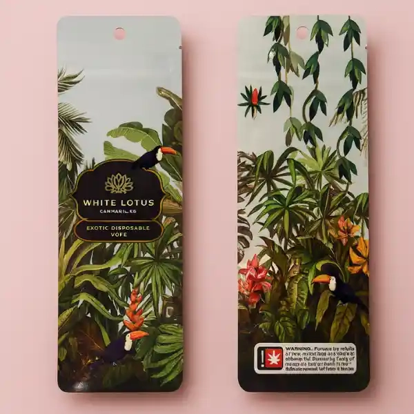 Custom Printed 2.2x4.5" Vape Cartridge Mylar Bags