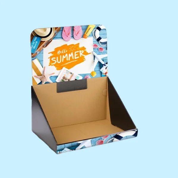 Custom Double Wall Display Lid Box Template