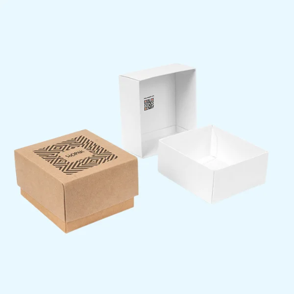 Custom Double Wall Tray and Lid Template