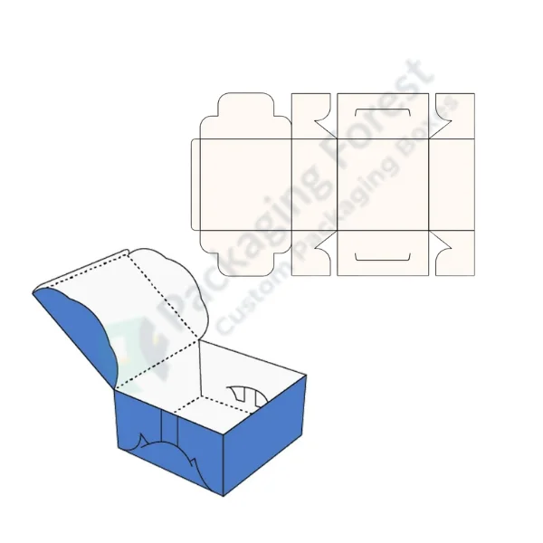 Custom Self Lock Cake Box Template